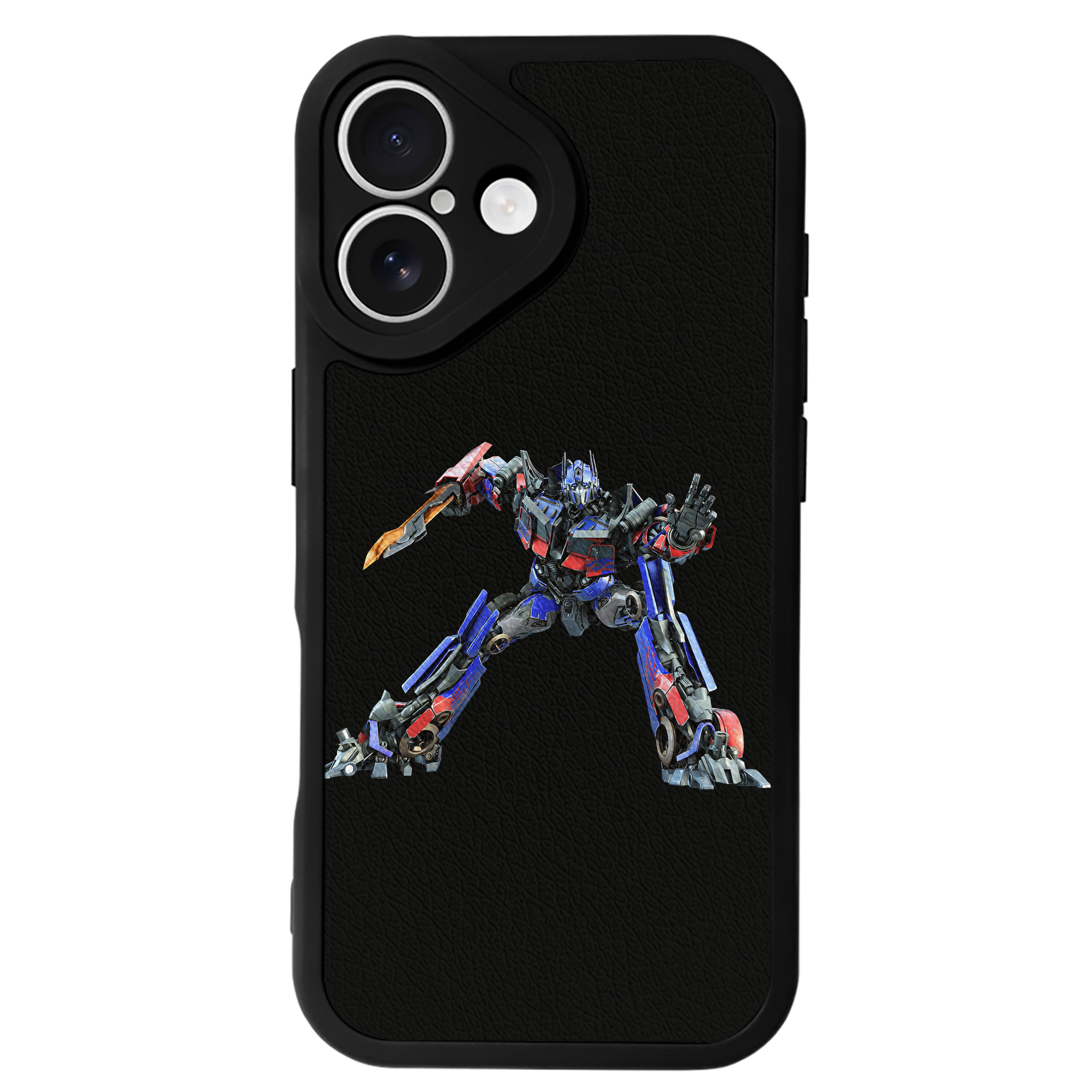 （画像用） Transformers トランスフォーマー 【iPhone 16シリーズ対応】シリコンスマホケース（レザー調） 材質：シリコン